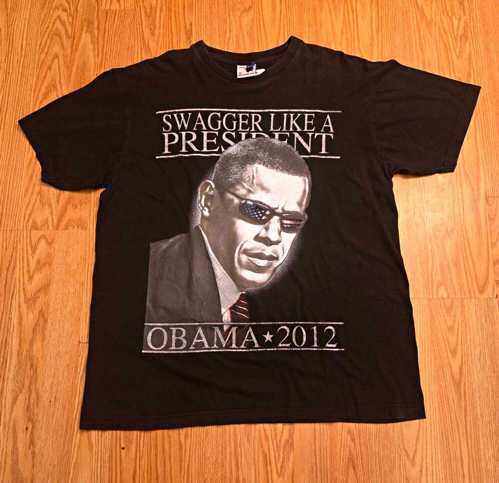 Phat Doc Obama 2012 T Shirt Mens XL Black Swagger Like a President Graphic